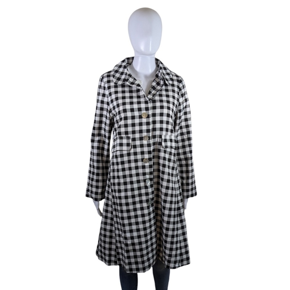 Unbranded Black & White Check Fall/Spring Jacket Size S